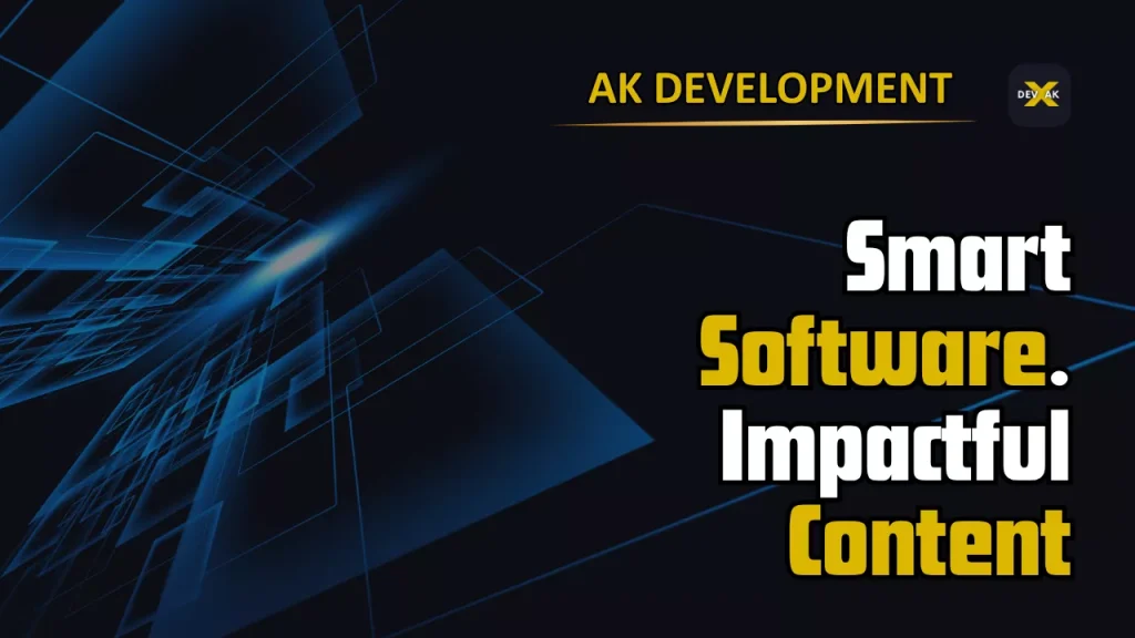Ak Development builds modern software, high-performance websites and digital solutions tailored to your business goals.