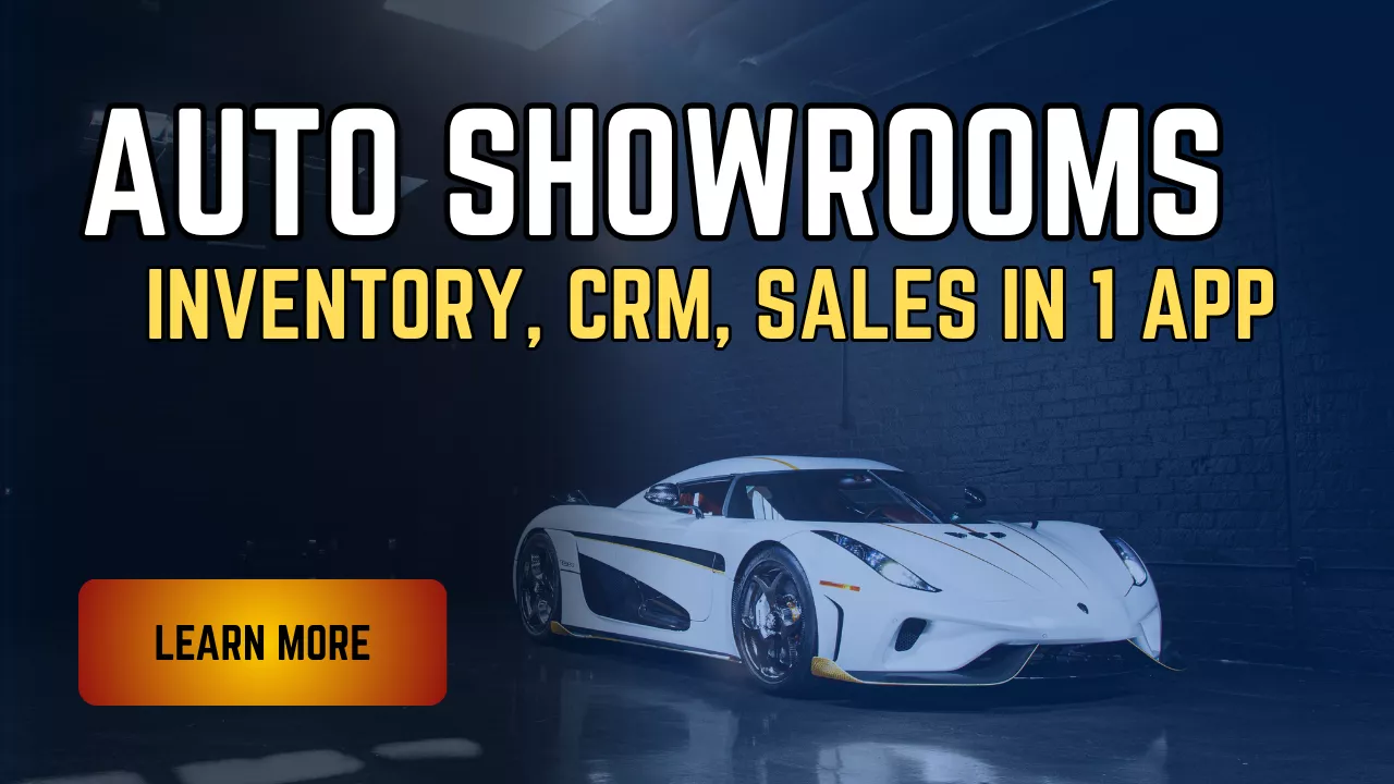 SaaS platform designed exclusively for car showrooms and dealerships. It unifies sales tracking, customer relationship management (CRM), inventory oversight, and real-time analytics into one intuitive dashboard, helping you close deals faster and optimize stock turnover