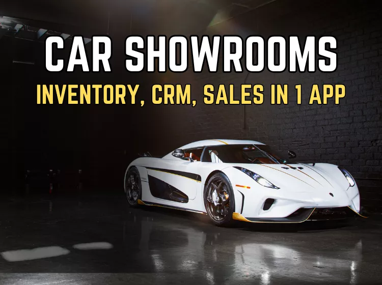 Promotional Image showing a hypercar, which is zentoro dealership management software made by Ak Development. Including Inventory, CRM, Sales in 1 web app